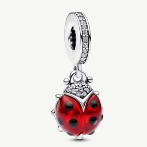 Pandora Red Ladybird Dangle Charm